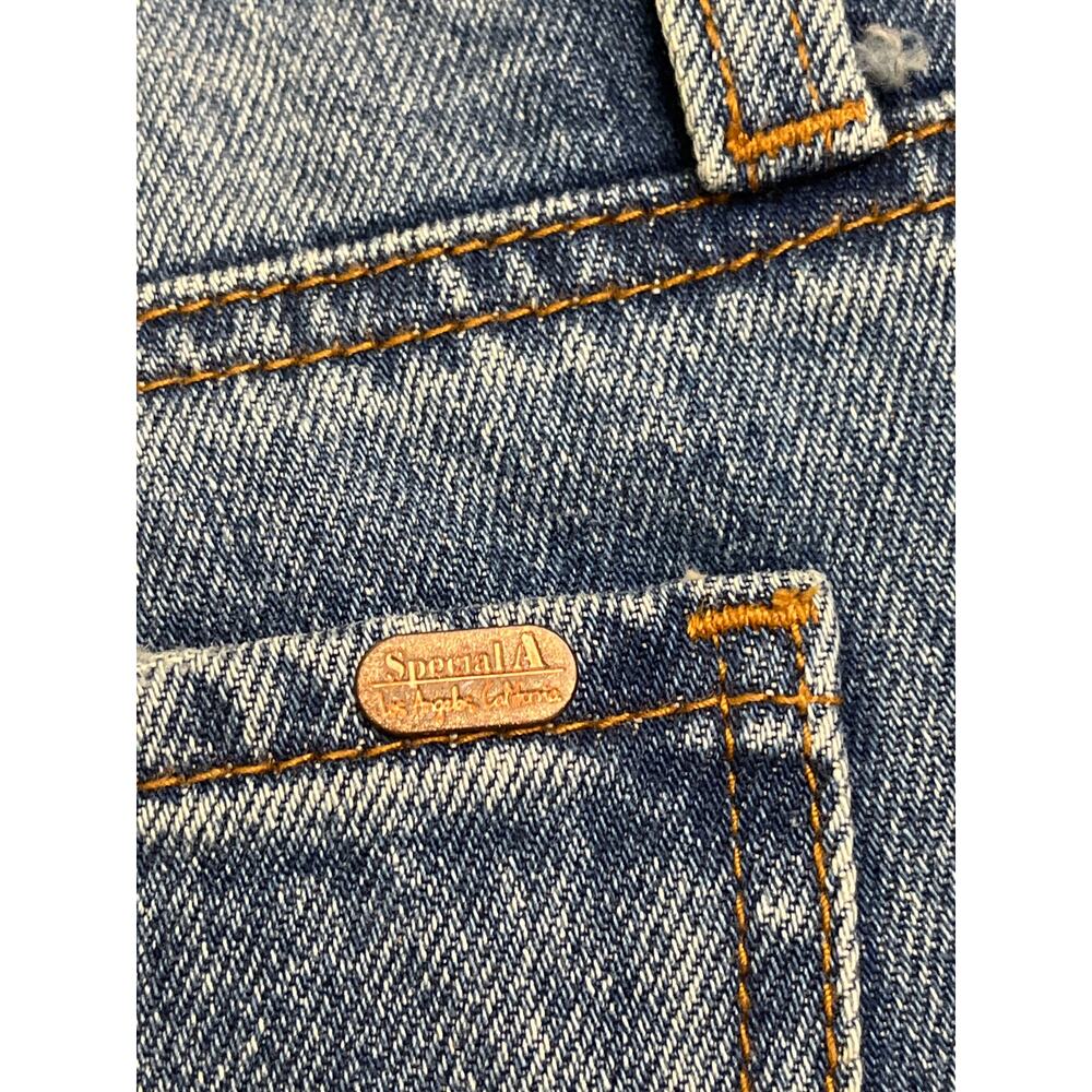 Special A Distressed Medium Wash Straight Mid rise Blue Jeans, Size 9 - Picture 14 of 14